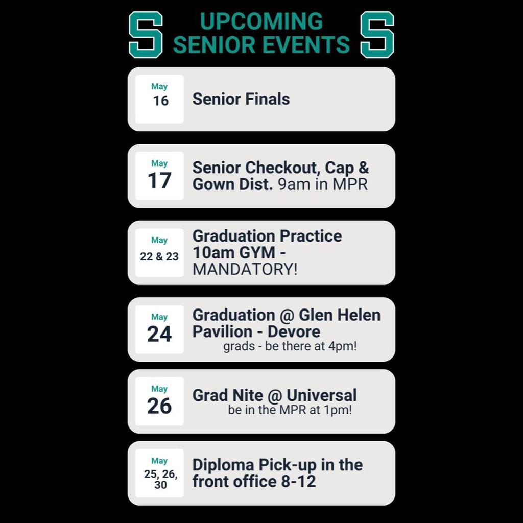 FINAL SENIOR EVENTS