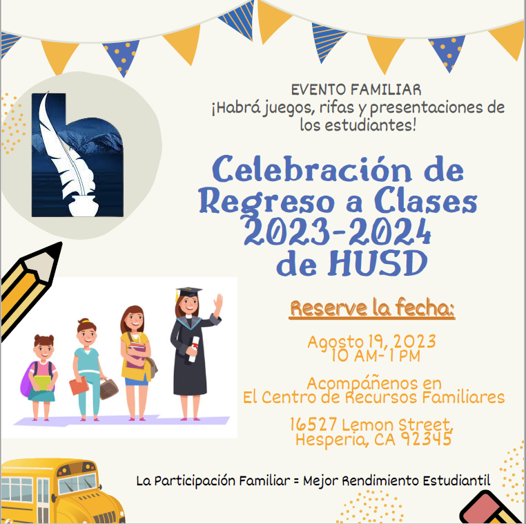 Welcome back flyer Spanish