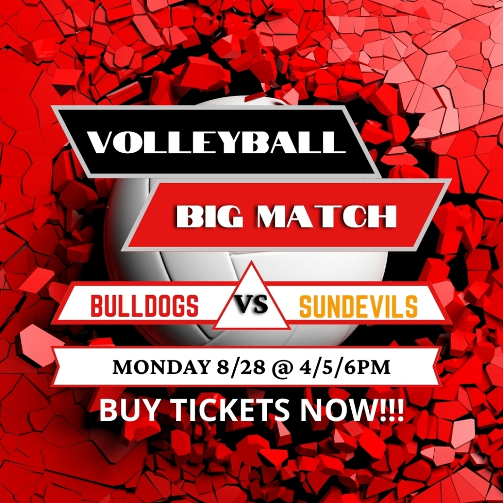 Buy tickets on GoFan now to watch your Bulldogs volleyball team take on the Apple Valley Sundevils. We open Mojave River League  play Monday, August 28th! Doors open at 3:30PM!