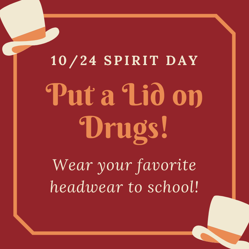 Put a lid on drugs - Wear your favorite hat 