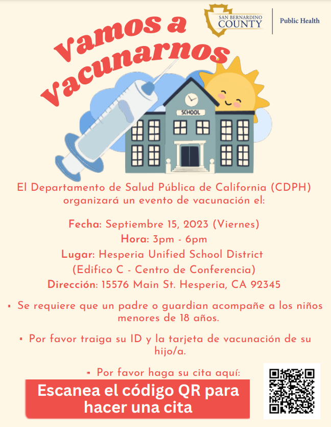 clinic flyer Spanish
