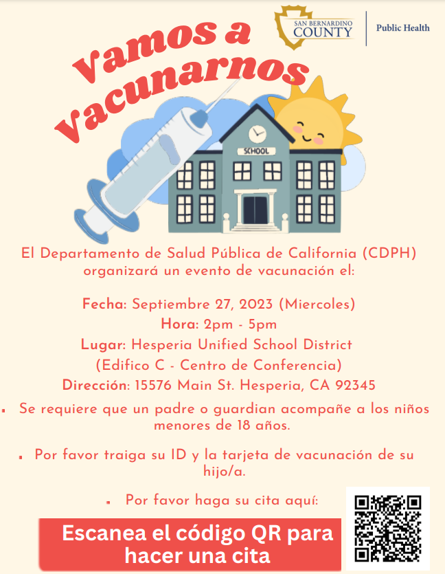clinic flyer Spanish