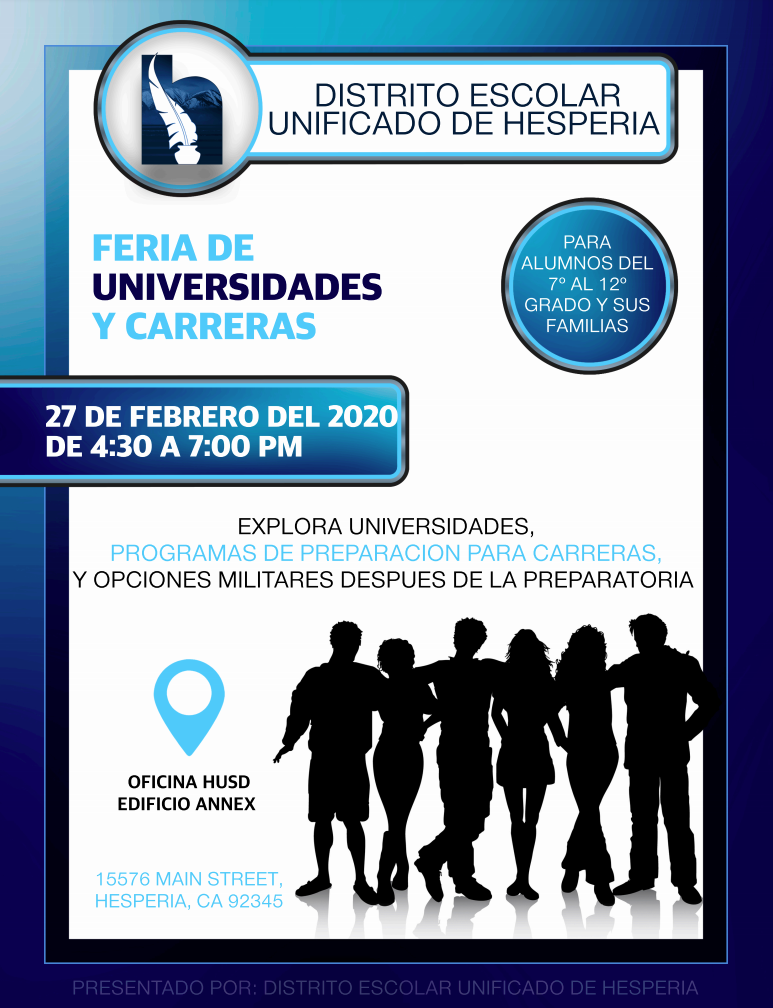 College and Career Fair Flyer Spanish Version
