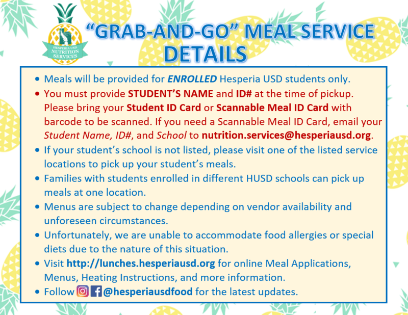 Grab and Go Lunches Flyer 