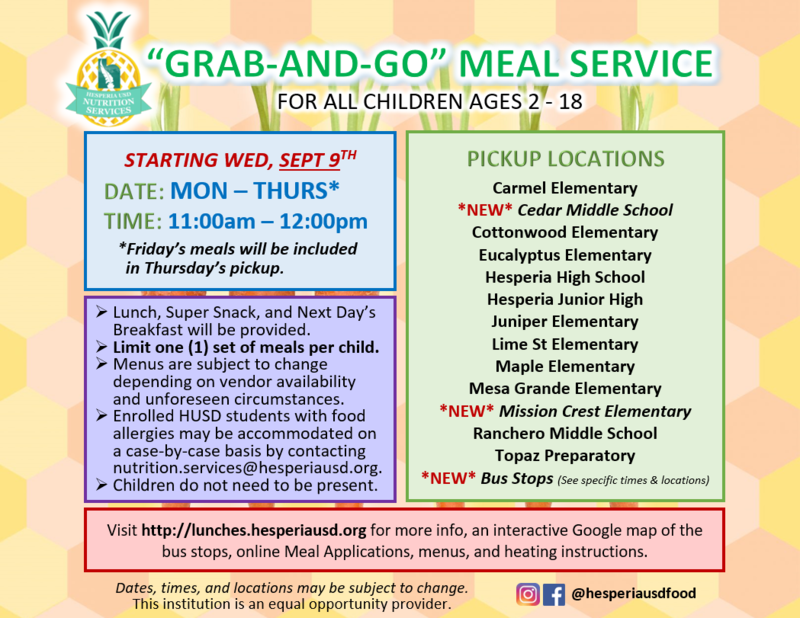 Grab and Go Flier English