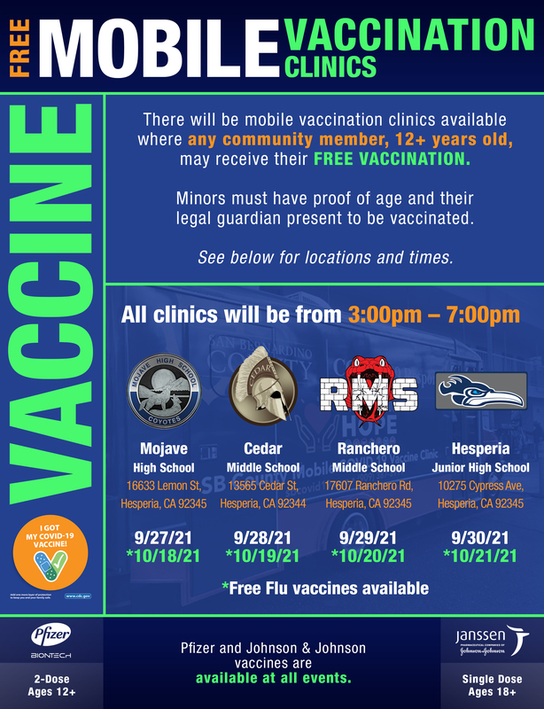 Free Mobile Vaccination Clinic Flyer (English)