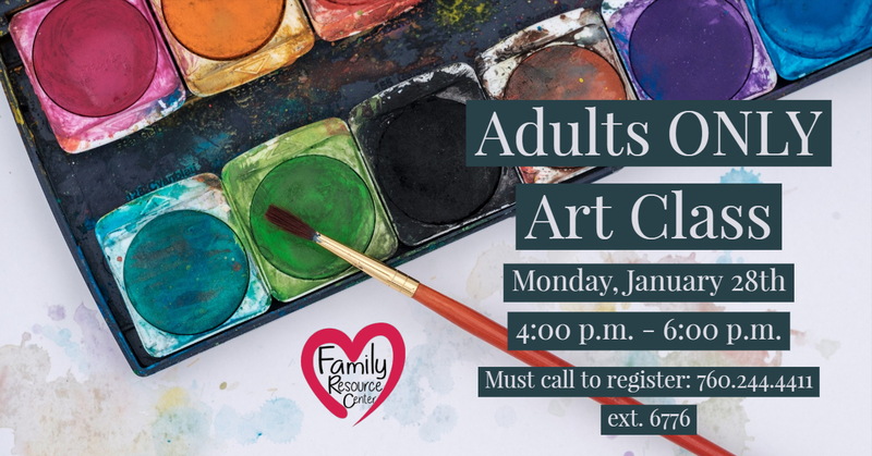 Art Class Watercolors January Adult Only